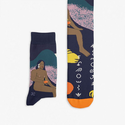 Socken Kunstwerke - Gauguin "Der Samen der Areoi"